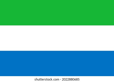 National flag Republic of Sierra Leone