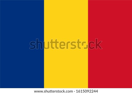 The national flag of Romania. original colors and proportions