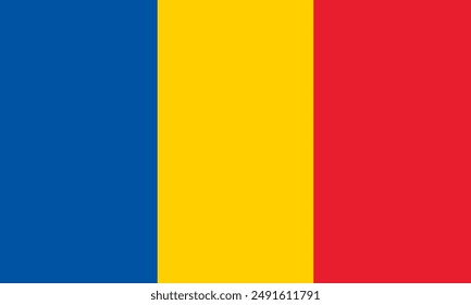 Bandera nacional de Rumania - Tricolor rumano. Bandera de Rumania.