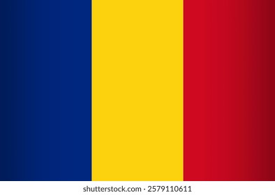 National Flag of Romania. Vector Element