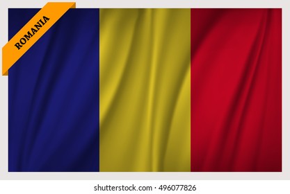 National flag of Romania - waving edition