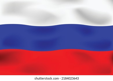 National flag of Russia. Realistic pictures flag