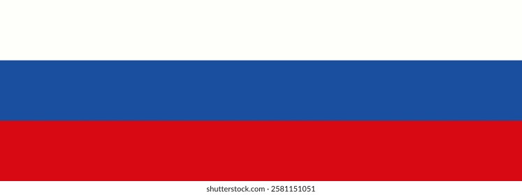 National flag of Russia, vector illustration. Design concept for banner, poster or background.