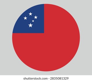 National flag of Samoa icon vector illustration. Samoan symbol isolated on white background. 