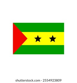 national flag of Sao Tome and Principe country 