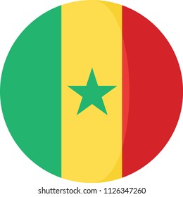 National flag senegal