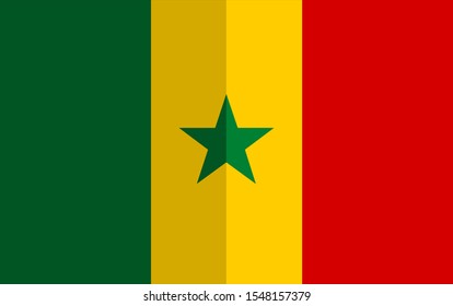 the national flag of senegal