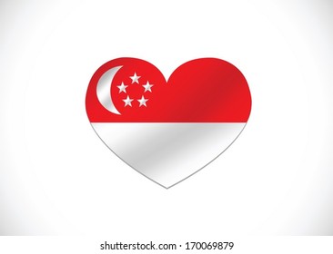 National flag of Singapore themes idea design