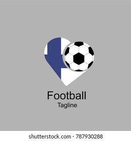 national flag and soccer ball 