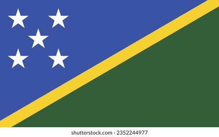 National Flag of Solomon Islands