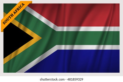 National flag of South Africa - waving edition