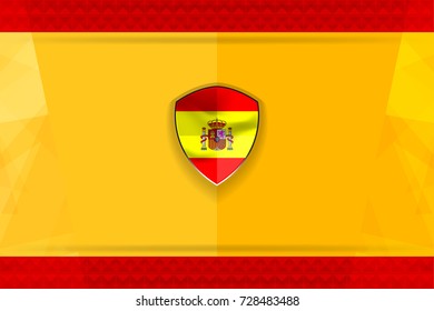 National Flag of Spain Color Background for Independence Day and other events, Vector Illustration Design