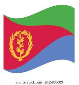 National Flag State Of Eritrea illustration