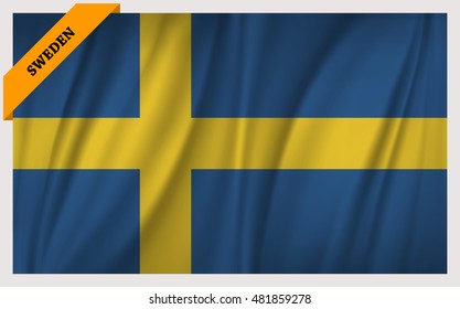 National flag of Sweden - waving edition