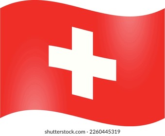 Die Nationalflagge der Schweiz