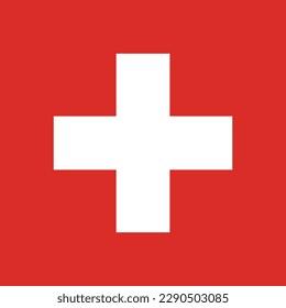 The National flag of Switzerland, commonly known as the Swiss flag, is a red square with a white cross known as the Swiss cross or the federal cross. Switzerland Flag Proportion Ratio 1:1