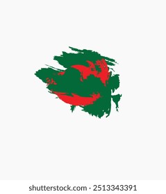 National flag symbol of Bangladesh 