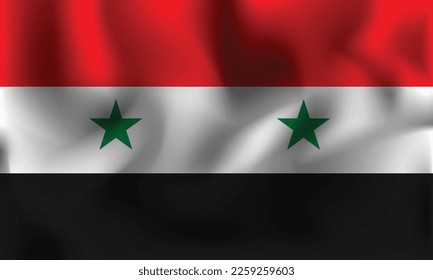  national flag of syria background vector illustration