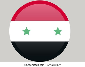 National flag of Syria with correct proportions and color scheme