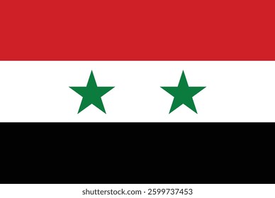National flag of Syria  vector image