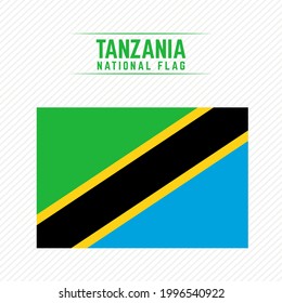 National Flag of Tanzania Stylish Design