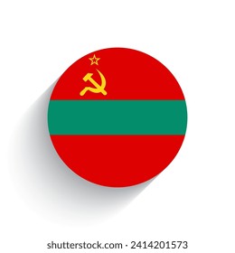 National flag of Transnistria icon vector illustration isolated on white background.