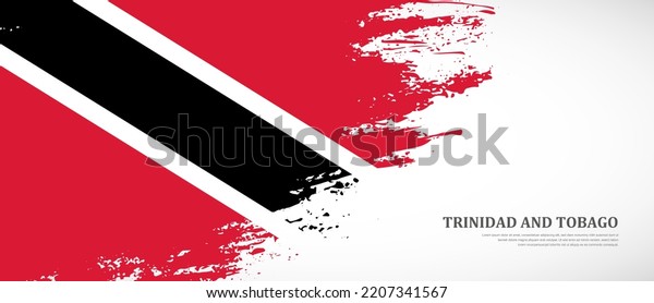 National Flag Trinidad Tobago Textured Brush Stock Vector Royalty Free 2207341567 Shutterstock 5753