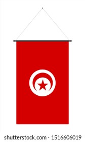 the national flag of tunisia vertical