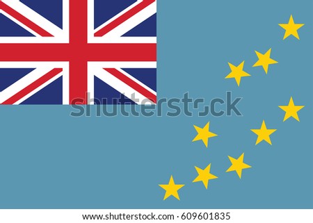 The National Flag Of Tuvalu page symbol for your web site design Tuvalu flag logo, app, UI. Tuvalu flag Vector illustration, EPS10.