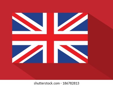 National flag of UK , the United Kingdom of Great Britain and Northern Ireland idea design