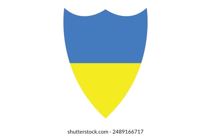The national flag of Ukraine