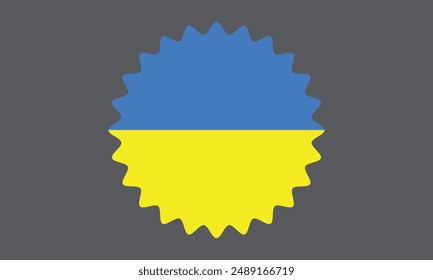 The national flag of Ukraine