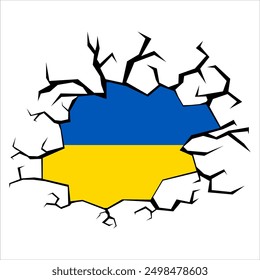 
Die Nationalflagge der Ukraine