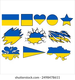 
Die Nationalflagge der Ukraine