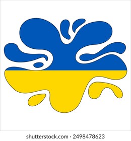 
Die Nationalflagge der Ukraine