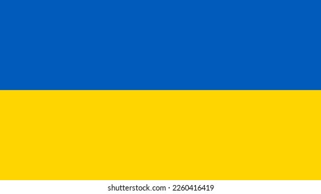 National flag of Ukraine. Blue and yellow. rgb colors in vector