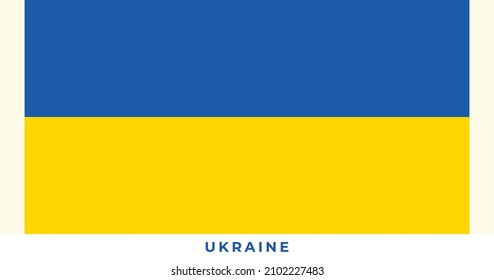 The national flag of Ukraine Flag. Vector illustration of Ukraine Flag, Vector of Ukraine flag.