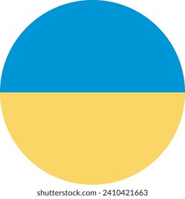 National flag of Ukraine. Vector illustration.