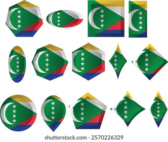 The national flag of the Union of the Comoros was designed in 2001 and officially adopted on 23 December of that year.