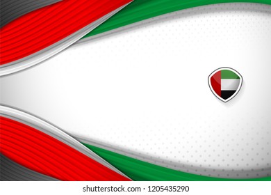 National Flag of United Arab Emirates Background Concept for Independence, National Day and other events, Vector Illustration Design