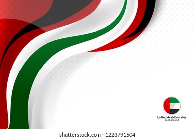 National Flag United Arab Emirates Background Stock Vector (Royalty ...