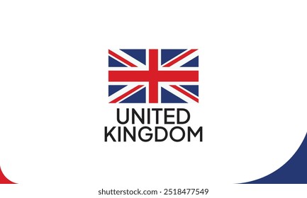 Fundo da bandeira nacional do Reino Unido. fundo da bandeira