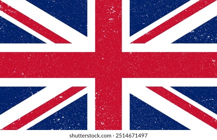 The national flag of the United Kingdom. British national symbol illustration. United Kingdom Symbol.