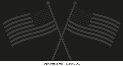 national flag of the united states of america isolated on the sticks, beautiful background