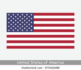 National Flag of the United States of America. US USA Country Flag. American Detailed Banner. EPS Vector Illustration Cut File svg