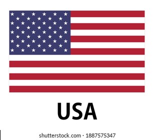 The national flag of USA