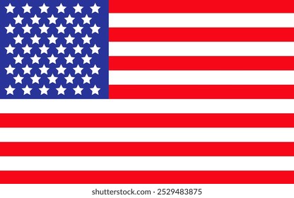 National flag of USA United State America. American country flag vector illustration 