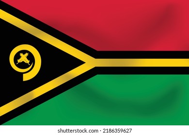 National flag of Vanuatu. Realistic pictures flag