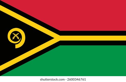 National flag of Vanuatu vector image