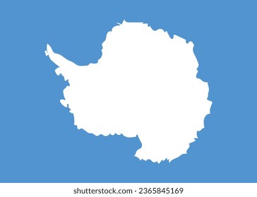 National flag vector illustration of Antarctica.